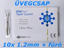 Gyökércsap készlet - OYA GLASS FIBER Post Taper Lucent - 1.2mm - 10db + 1db fúró