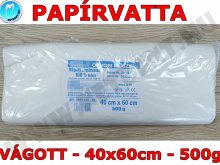 Papírvatta - Vágott - 40x60cm - 500g - 100% fehérített Papírvatta - Vágott - 40x60cm - 500g - 100% fehérített