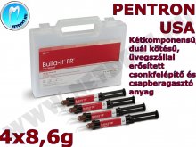 Build-It FR - PENTRON - üvegszál erősítésű - 4 db fecskendő - csonkfelépítő és csapberagasztó