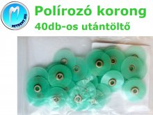 Finírozó - Polírozó korong - 40 db - utántöltő - zöld