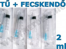 Fecskendő + TŰ - Luer - steril - 2,5ml - 0,6x25mm Fecskendő + TŰ - Luer - steril - 2,5ml - 0,6x25mm