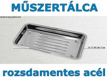 Műszertálca - rozsdamentes acél