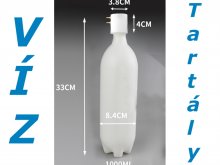 Víztartály - palack - 1000ml - csavaros tetővel Víztartály - palack - 1000ml - csavaros tetővel