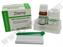 Eugenol tartalmú ideiglenes ragasztócement - ZITEMP - ZOE - 15g + 10ml