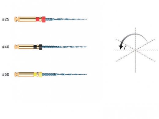 GÉPI NITI - NIC V-BLUE FILE - (VDW RECIPROC BLUE) - 25,40,50 - 4 tű sorozat - 31 mm