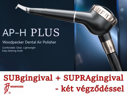 Air Polisher - AP-H PLUS - SUBgingival - SUPRAgingival - homokfúvó - Woodpecker - 2 külön fejjel - 4-6 lyukas csatlakozás