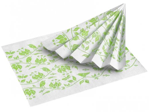 Nyálkendő - 33x37cm - Paradise Edition - 500 darab - Akzenta - LIME