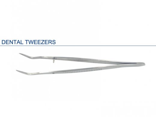 Fogászati csipesz - 16cm - duplán hajlított