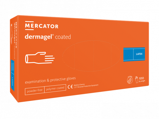 2.1 Kesztyű - Púdermentes - MERCATOR MEDICAL - Latex vizsgálókesztyű