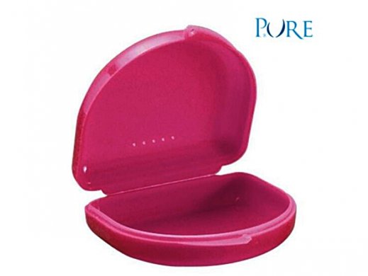 Műanyag doboz - Ortho Tray - fogszabályzó doboz - alacsony - MAGENTA