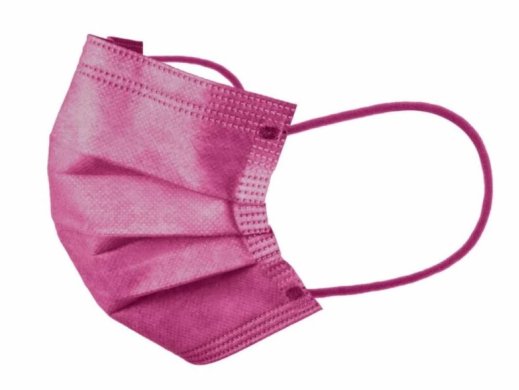 Arcmaszk - Szájkendő - Akzenta - Top Mask Plus - FLAMINGO FUCHSIA - 3 rétegű - szinezett gumizású