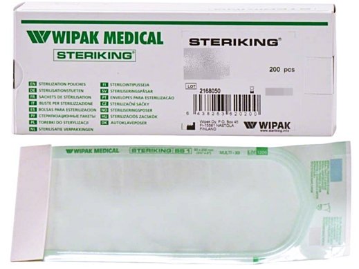 Autókláv sterilizációs tasakok 300 x 450mm - 200db - WIPAK STERIKING