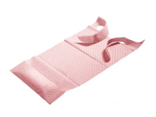 Nyálkendő - 36x62cm - zsebes - megkötős - PINK - 100 darab - Akzenta