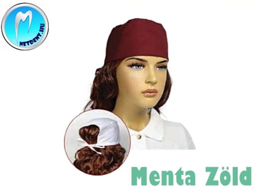 Műtős sapka - Orvosi sapka - 1db - MENTA ZÖLD - megkötős - unisex