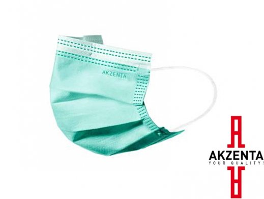 Arcmaszk - Szájkendő - Akzenta - Top Mask Plus - ZÖLD - 3 rétegű