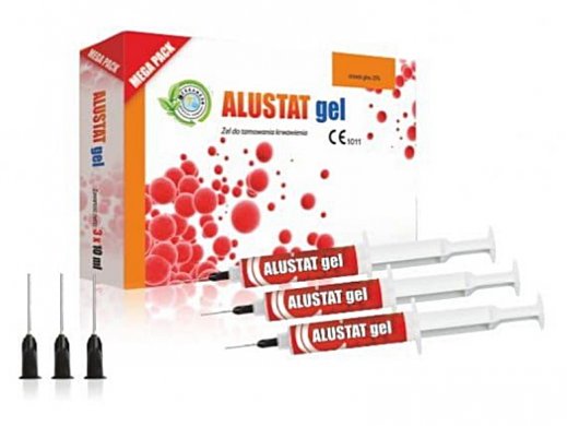 Vérzéscsillapító gél - Alustat Gel - 25% alumínium-klorid tartalom - 3x10ml