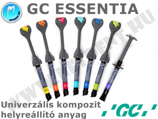 GC ESSENTIA - Univerzális kompozit helyreállító anyag - kezdő készlet - fecskendő - unitip
