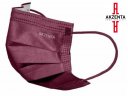 Arcmaszk - Szájkendő - Akzenta - Top Mask Plus - BURGUNDI - 3 rétegű - szinezett gumizású