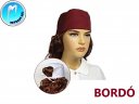 Műtős sapka - Orvosi sapka - 1db - BORDÓ - megkötős - unisex
