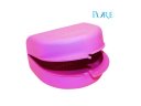 Műanyag doboz - Ortho Tray - fogszabályzó doboz - magas - MAGENTA