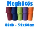 1.Nyálkendő - 54x60cm - tekercses - megkötős - 80 darab - TÖBBFÉLE SZÍN