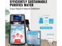 Vízdesztilláló - 4 literes - 750W - rozsdamentes acél belsővel - fekete színben