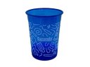 Műanyag pohár - 2dl - GRAFFITI BLUE - 100db - Euronda