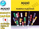 K-File vagy H-file vagy R-file, gyökérkezelő tűk, műszerek - MANI - EREDETI JAPÁN gyártmány